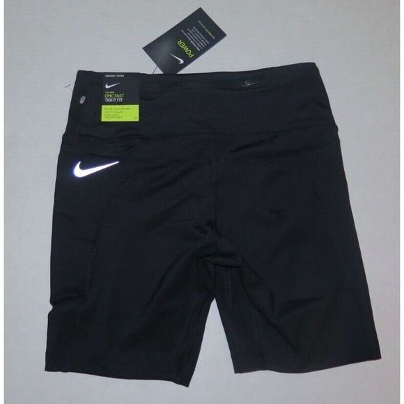 Nike CZ9165 010 Women's Sz S Black Dri-FIT Epic Fast 7" Mid-Rise Running Shorts - Picture 2 of 5